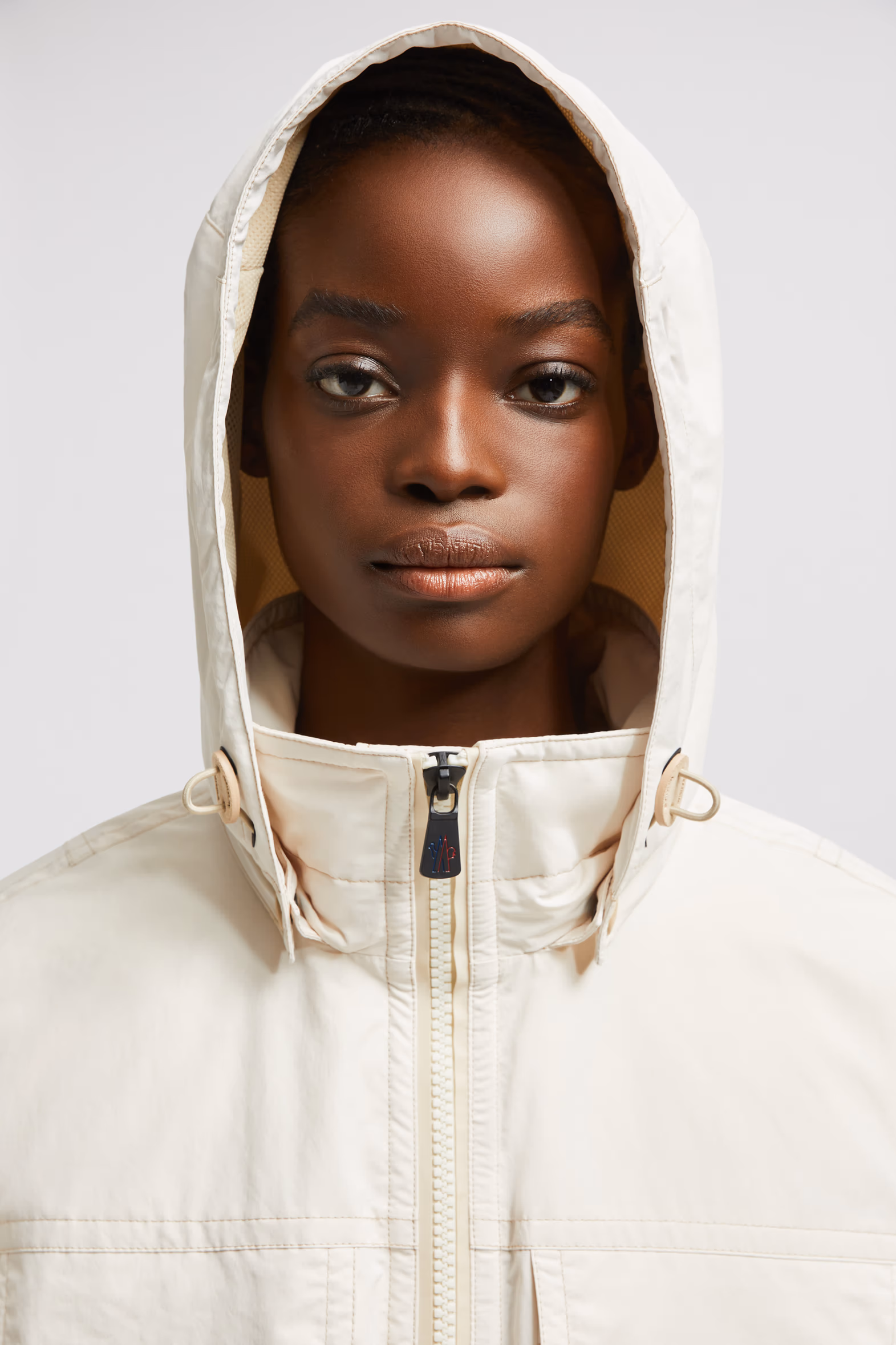 Nimba Hooded Field Down Jacket Women White Moncler 4
